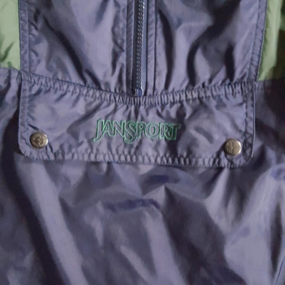 Jansport Vintage Mens Windbreaker Jacket XL Blue - Picture 5 of 7